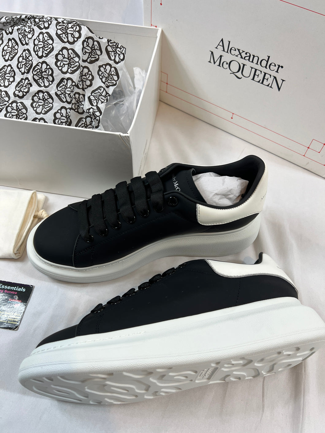 Mcqueen black/white trainers